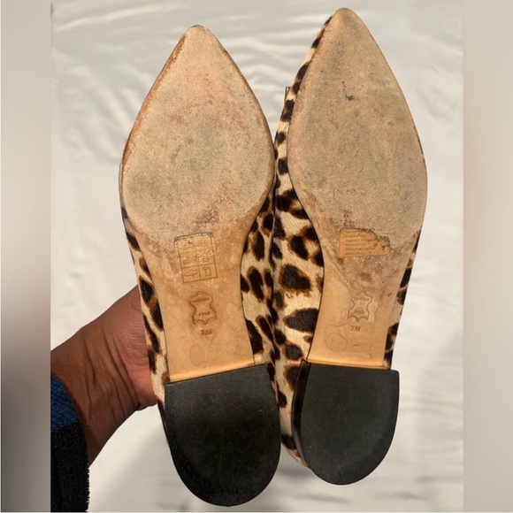 Tory Burch Animal Print Flats with Gold Accent - Picture 7 of 11